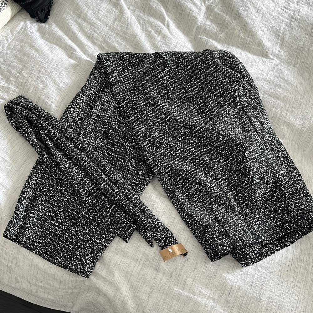 Belted High Waist Express Paperbag Pant